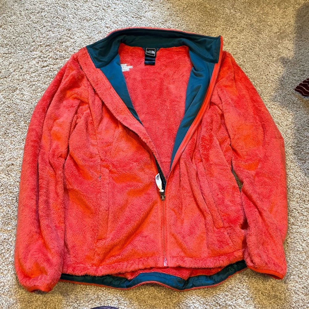 The North Face Orange Zip-Up Jacket